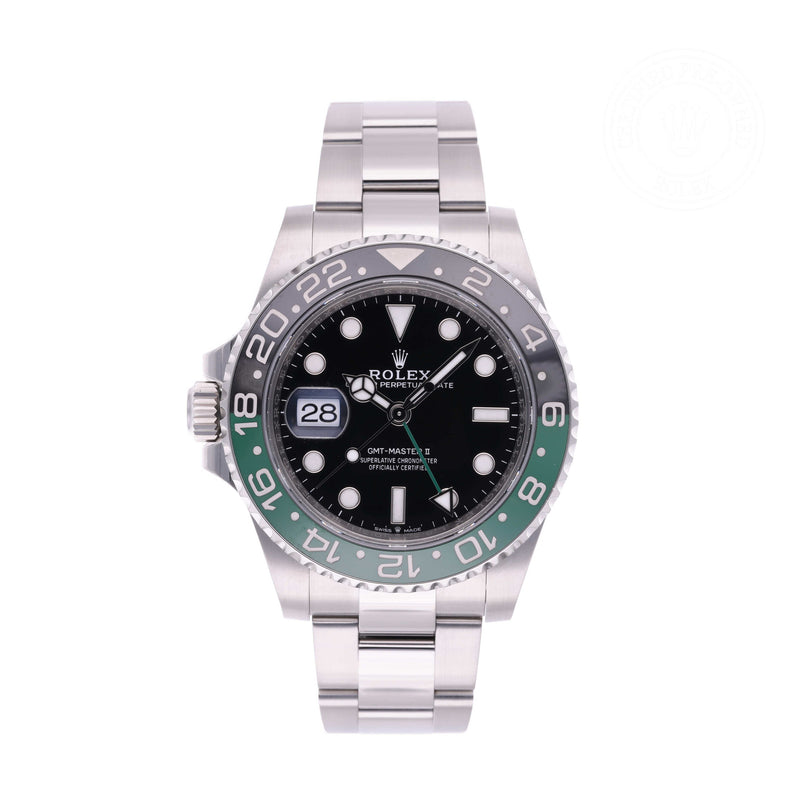 Rolex Certified Pre-owned GMT M126720VTNR-0001 front on white background