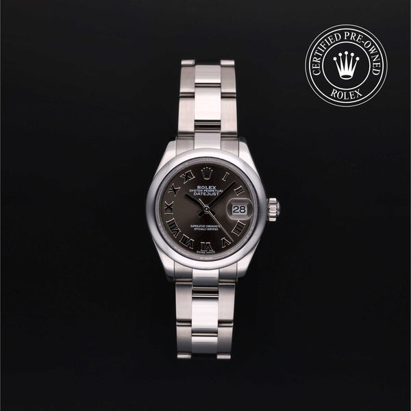 Rolex Certified Pre-owned Lady Datejust M279160-0012 front on black background