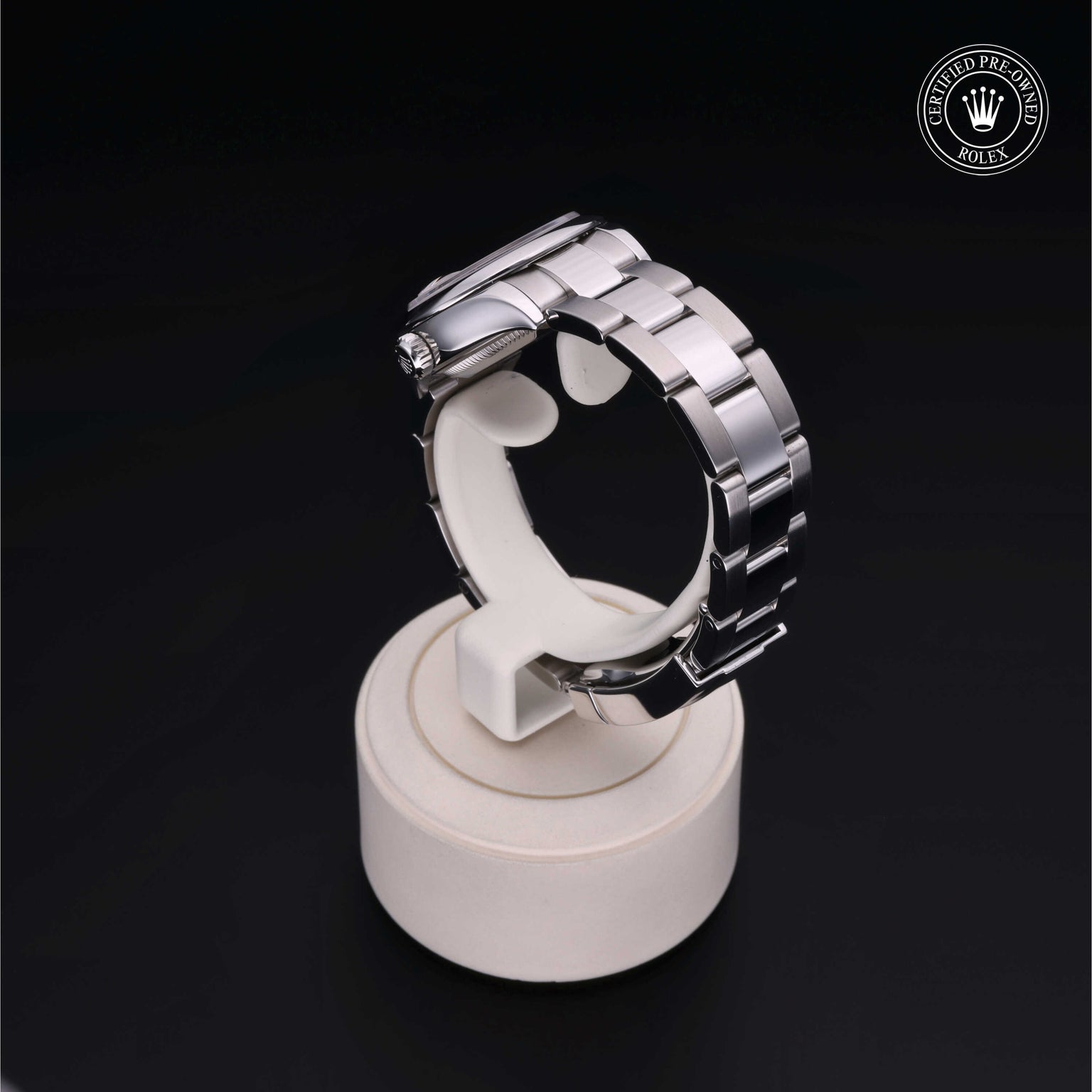 Rolex Certified Pre-owned Lady Datejust M279160-0012 front on black background