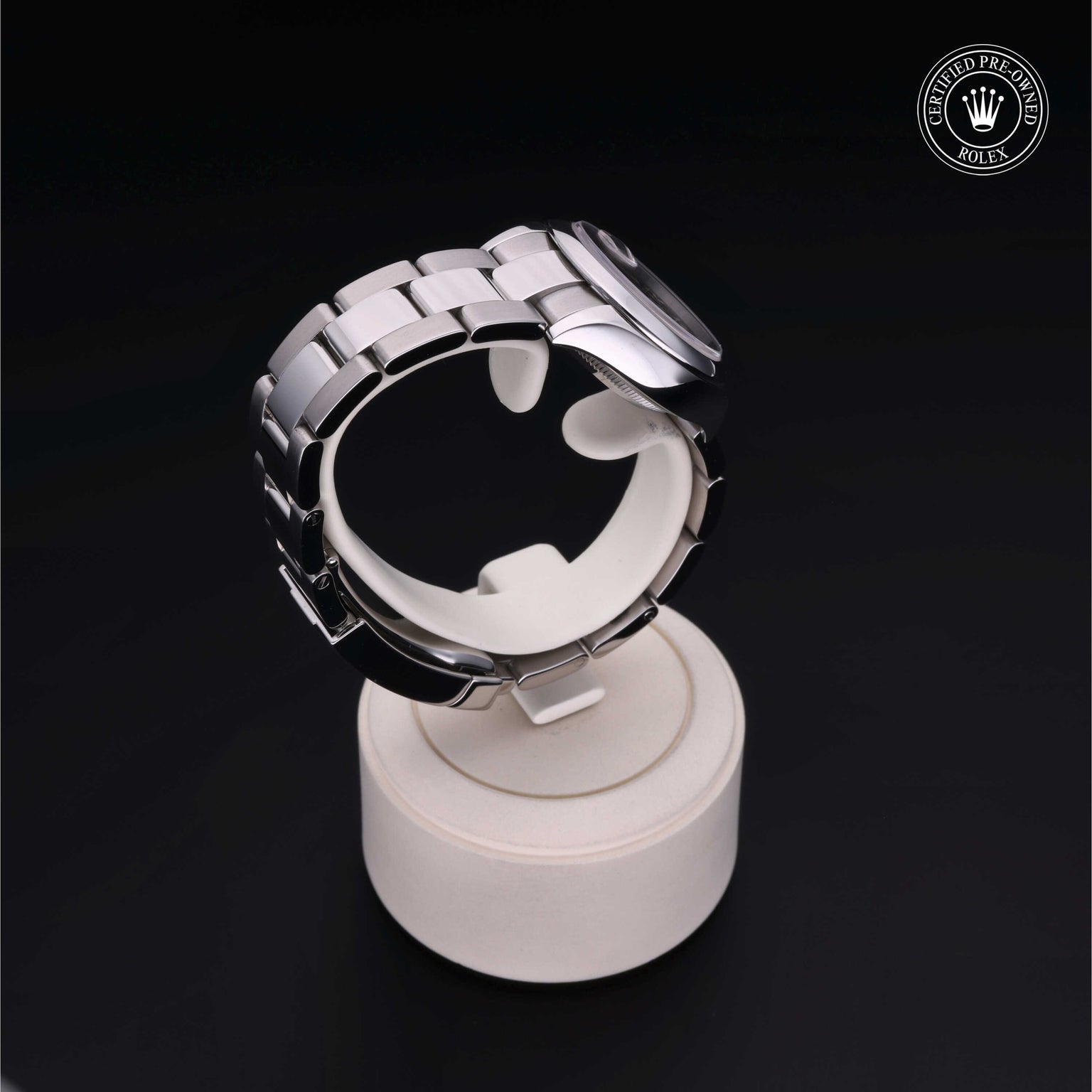 Rolex Certified Pre-owned Lady Datejust M279160-0012 front on black background