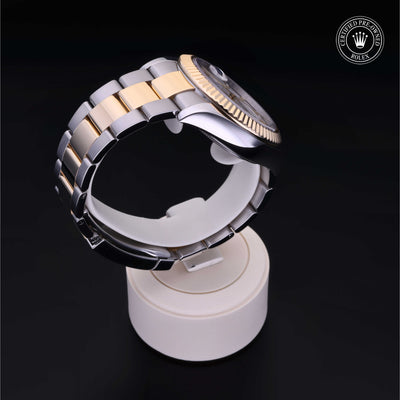 Rolex Certified Pre-owned Sky-Dweller M326933-0009 front on black background