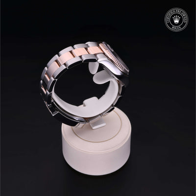 Rolex Certified Pre-owned Lady Datejust M278271-0003 front on black background