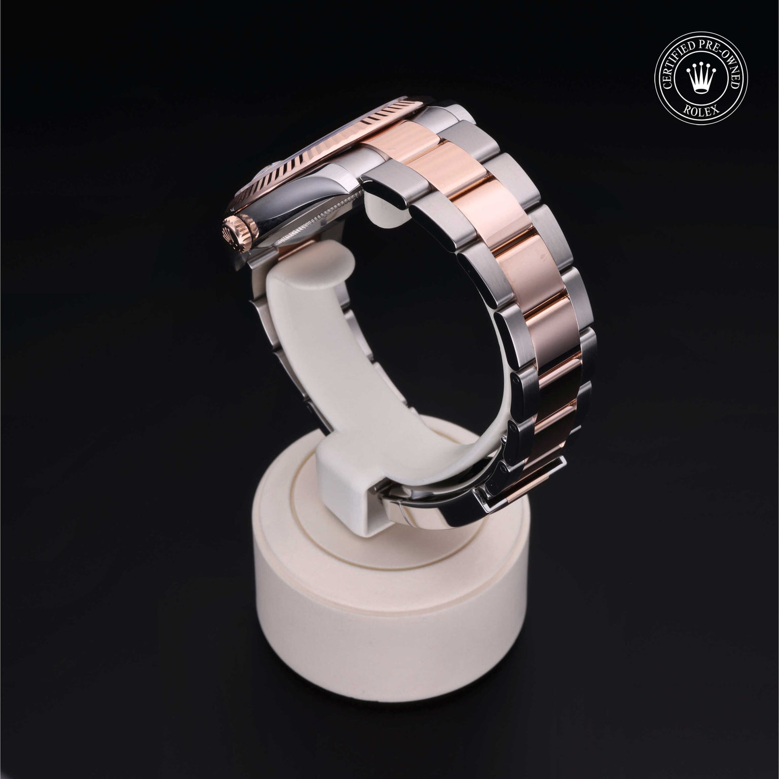 Rolex Certified Pre-owned Datejust M126331-0007 front on black background