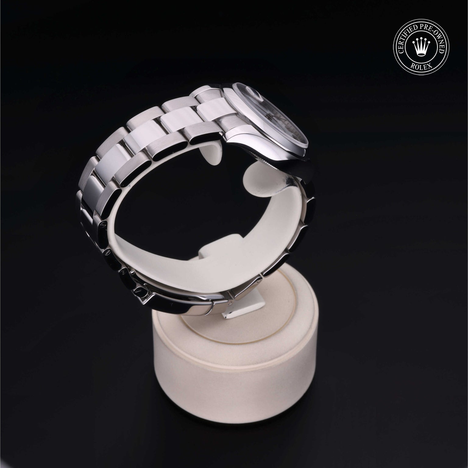 Rolex Certified Pre-owned Lady Datejust M178240-0010 front on black background