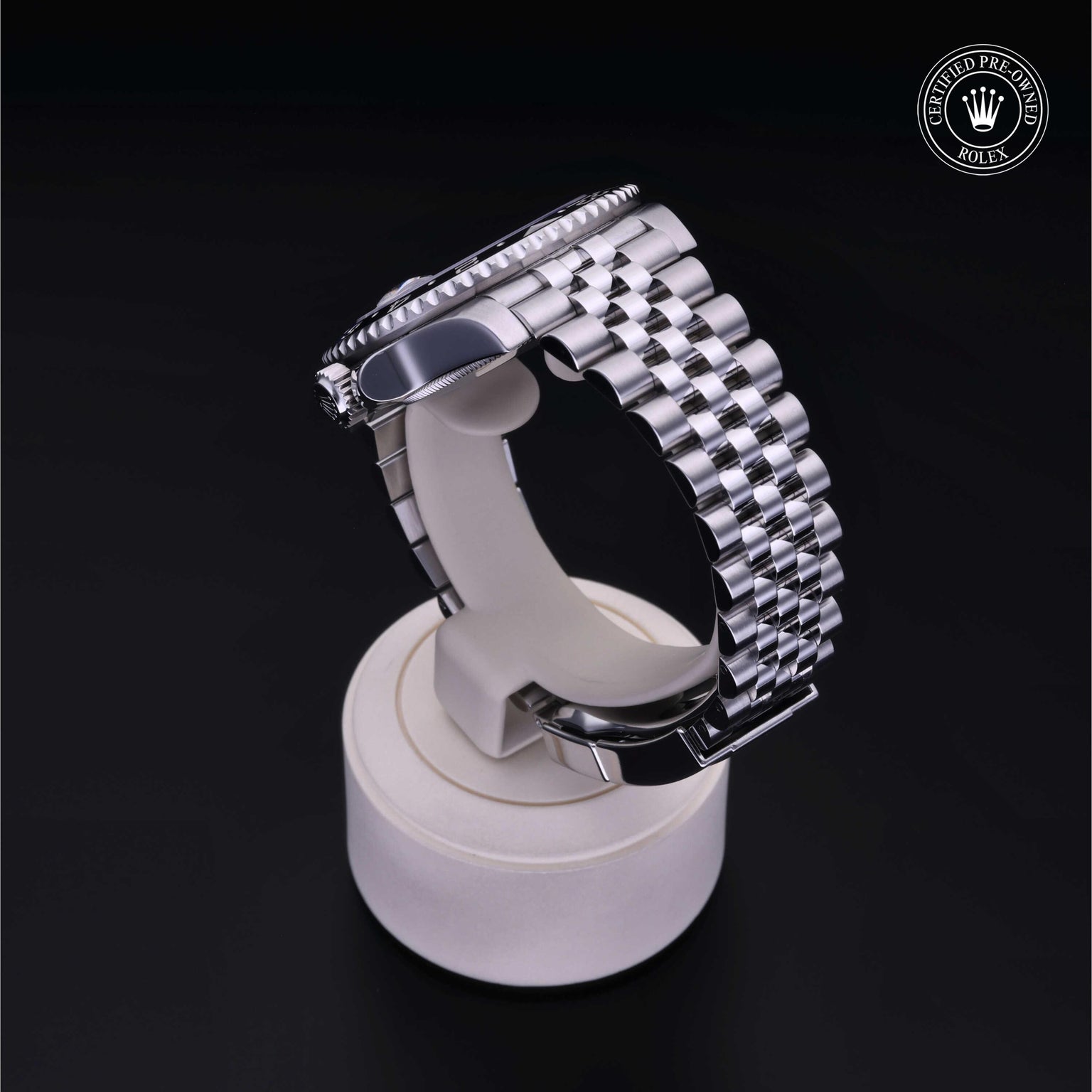 Rolex CPO GMT M126710BLNR front on white background