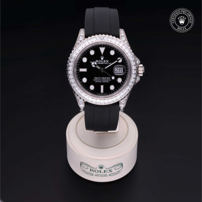 Rolex Certified Pre-owned Yacht-Master M226679TBR-0003 front on black background