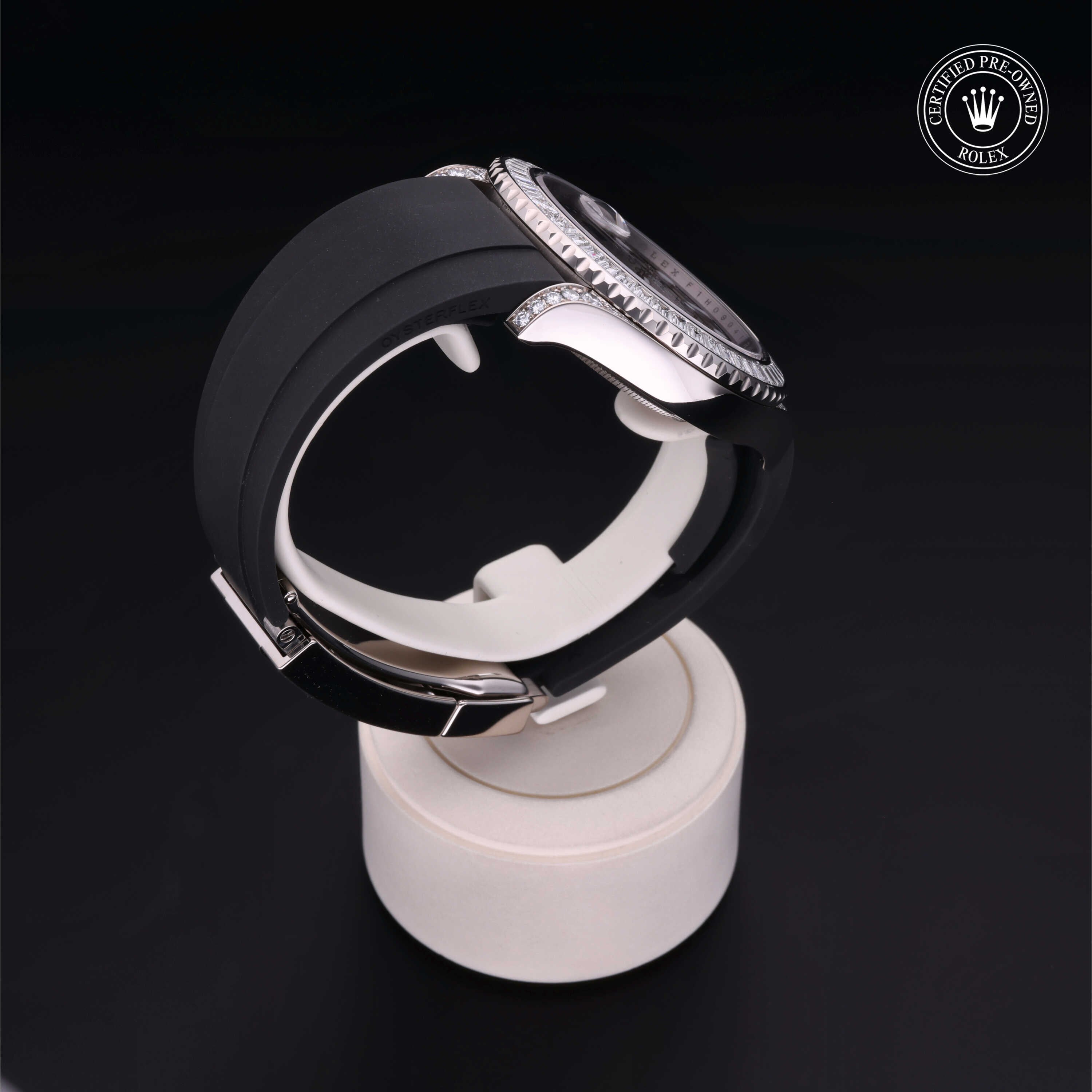 Rolex Certified Pre-owned Yacht-Master M226679TBR-0003 front on black background