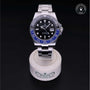 Rolex Certified Pre-owned GMT M126710BLNR-0003 front on black background