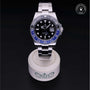 Rolex Certified Pre-owned GMT M126710BLNR-0003 front on black background