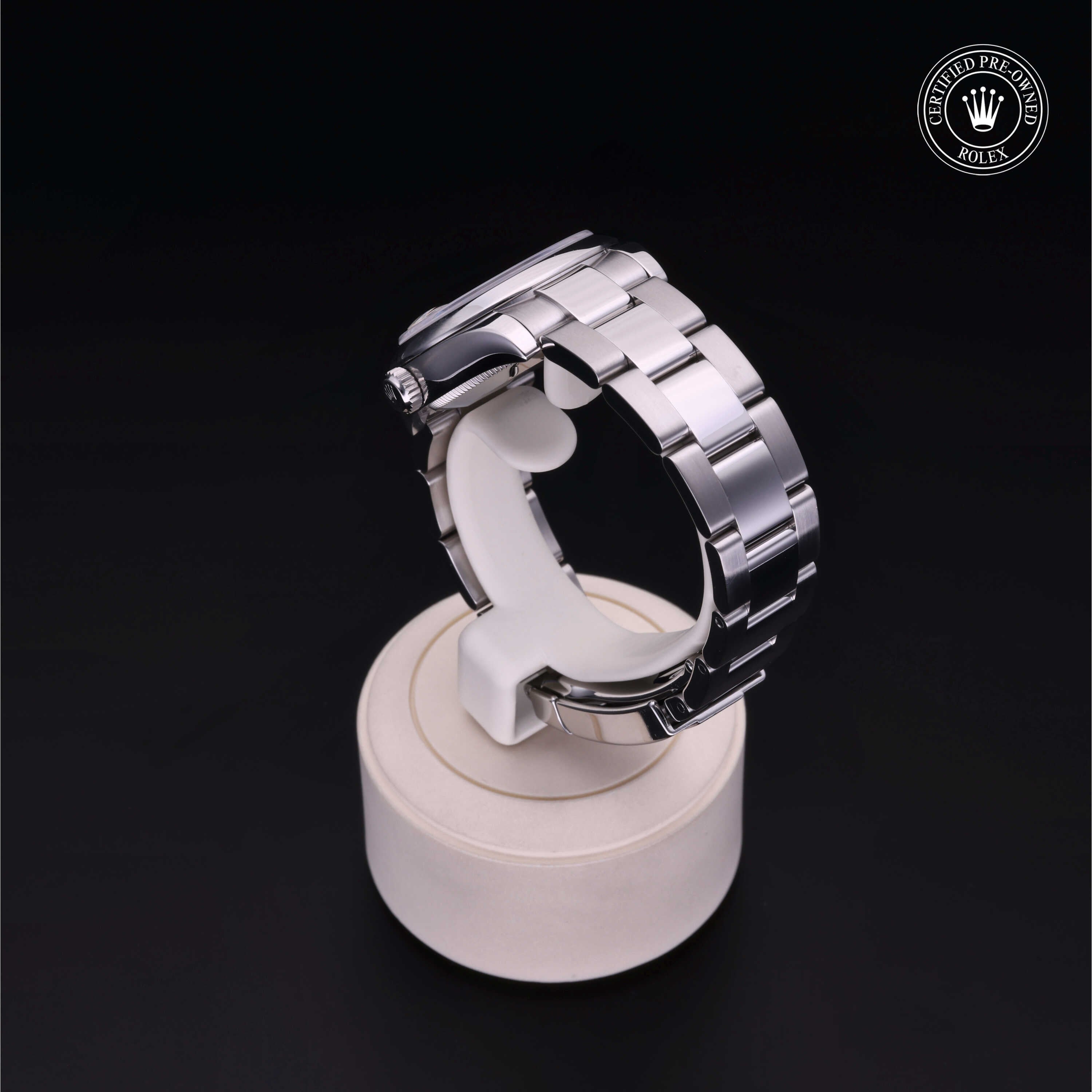 Rolex Certified Pre-owned Lady Datejust M178240-0040 front on black background