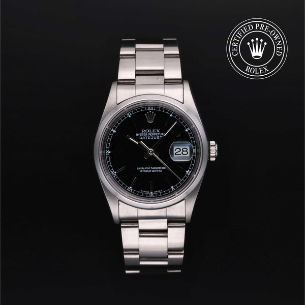 Rolex CPO Datejust M16200 front on white background