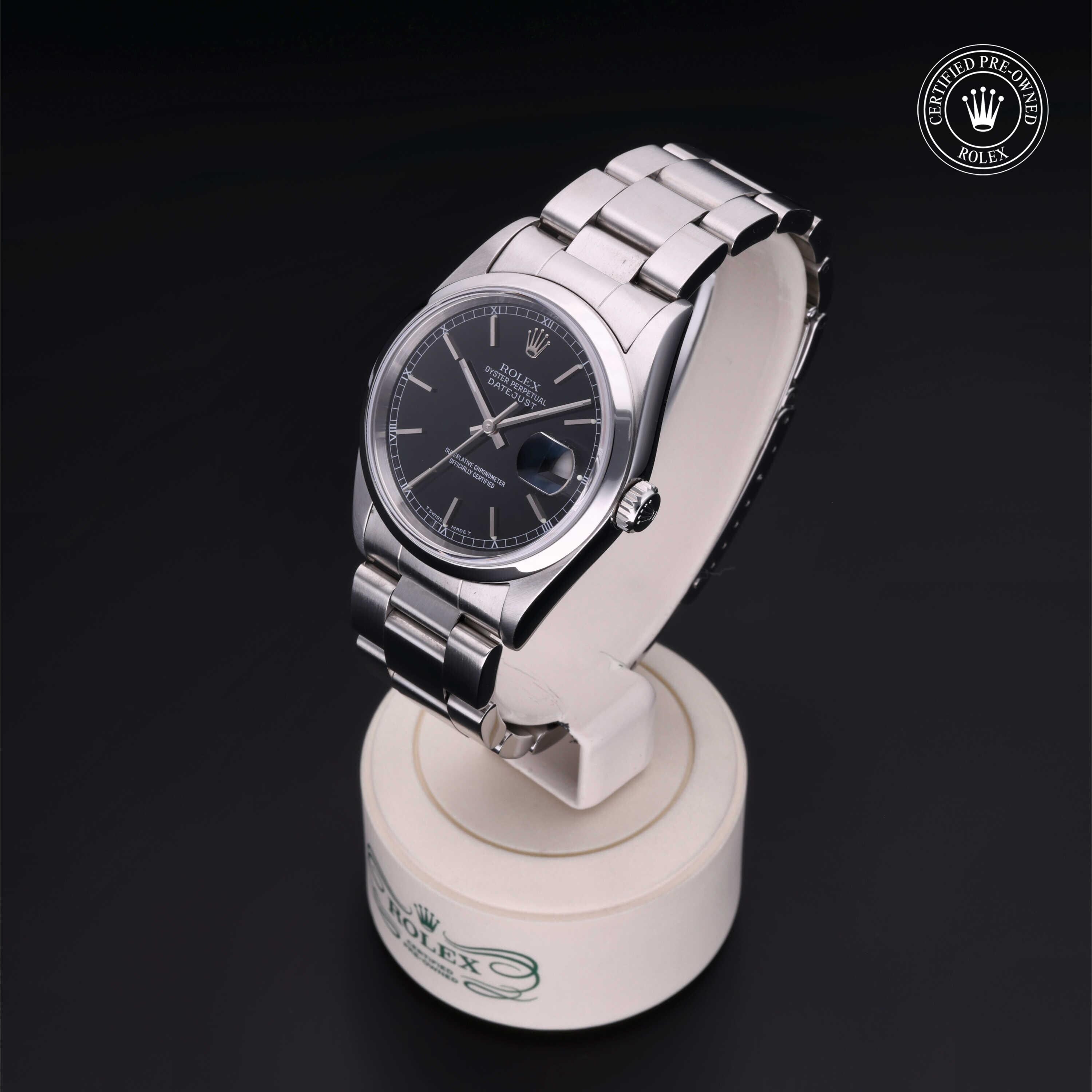 Rolex CPO Datejust M16200 front on white background