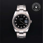 Rolex Certified Pre-owned Datejust M126334-0011 front on black background