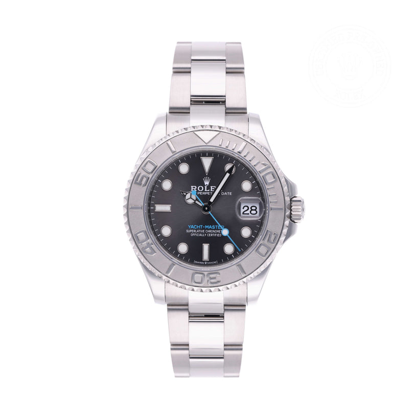 Rolex Certified Pre-owned Yacht-Master M268622-0002 front on white background