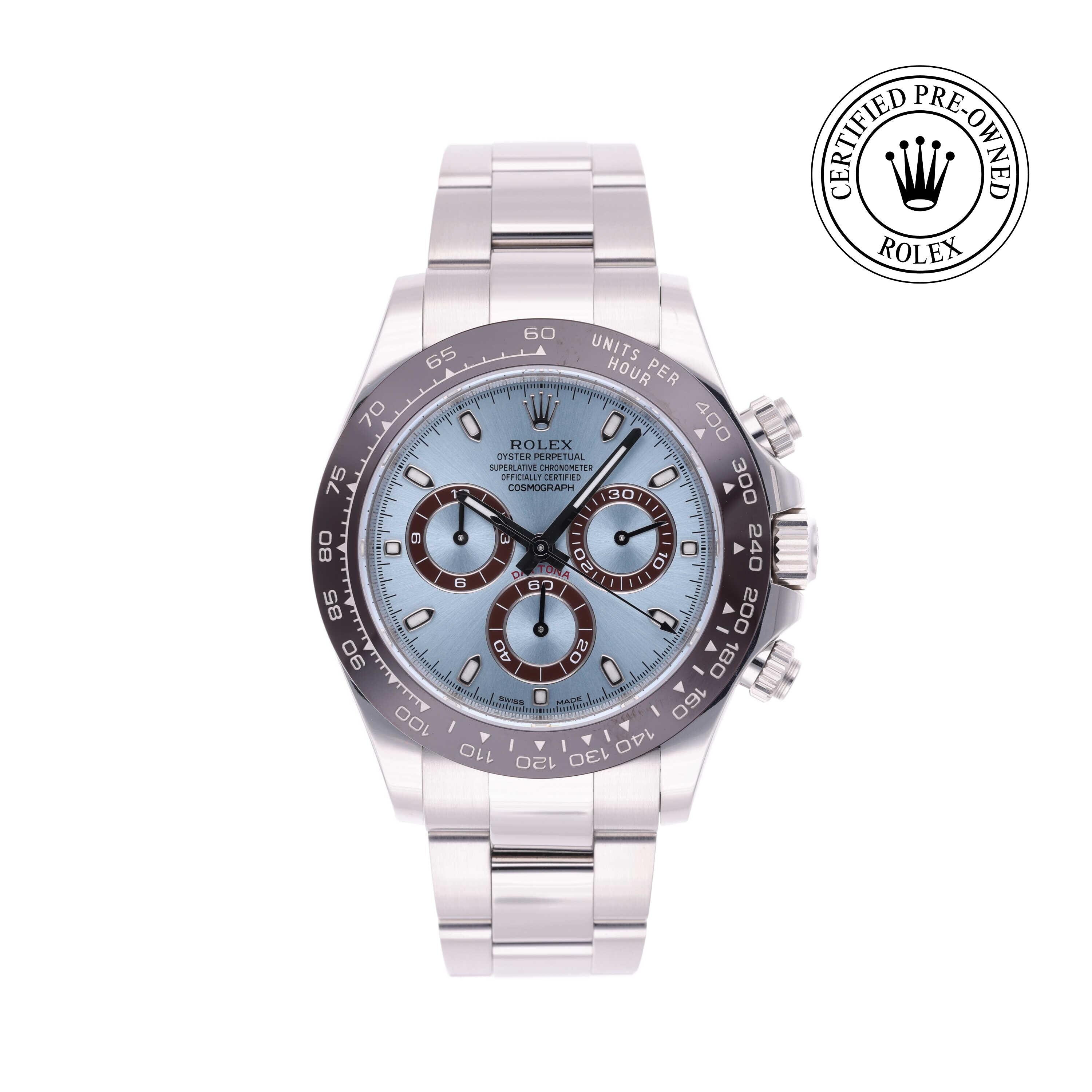 Rolex CPO Daytona M116506 front on white background