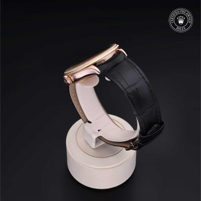 Rolex CPO Cellini M50605RBR front on white background