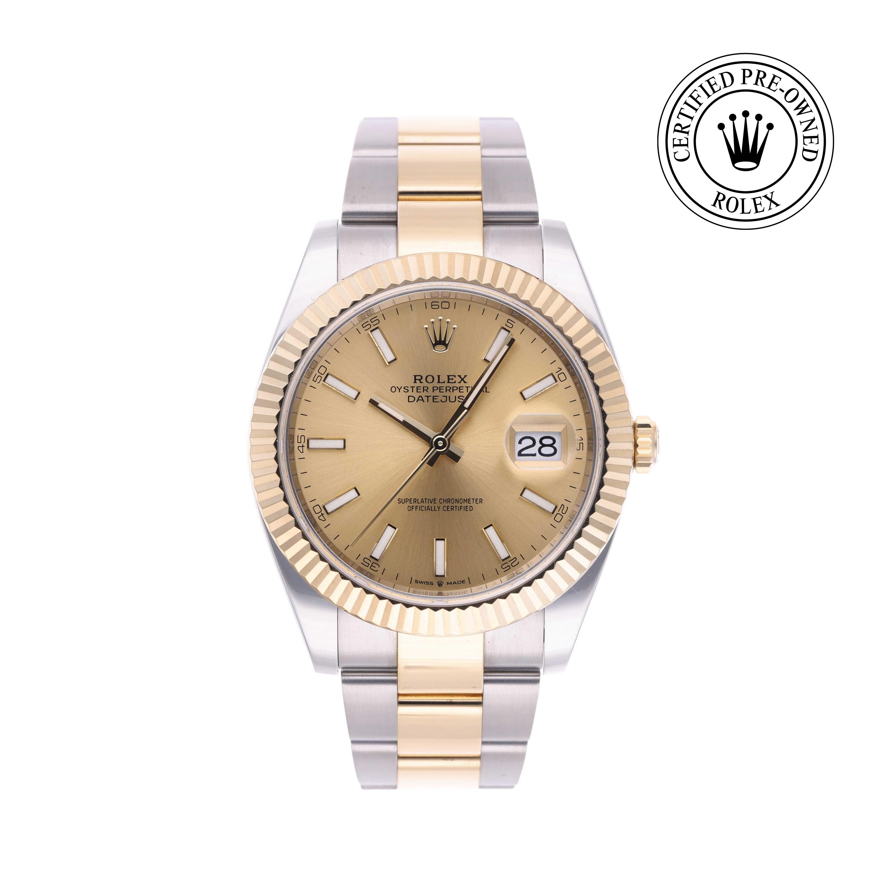 Rolex CPO Datejust M126333 front on white background