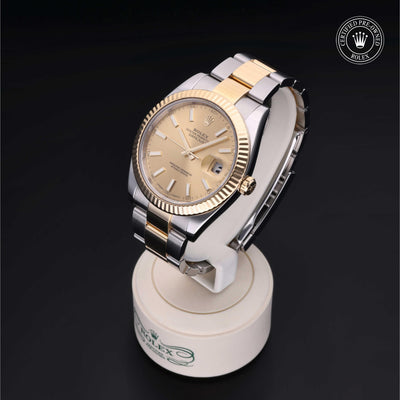 Rolex CPO Datejust M126333 front on white background