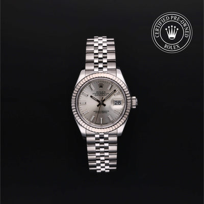 Rolex Certified Pre-owned Lady Datejust M279174-0005 front on black background