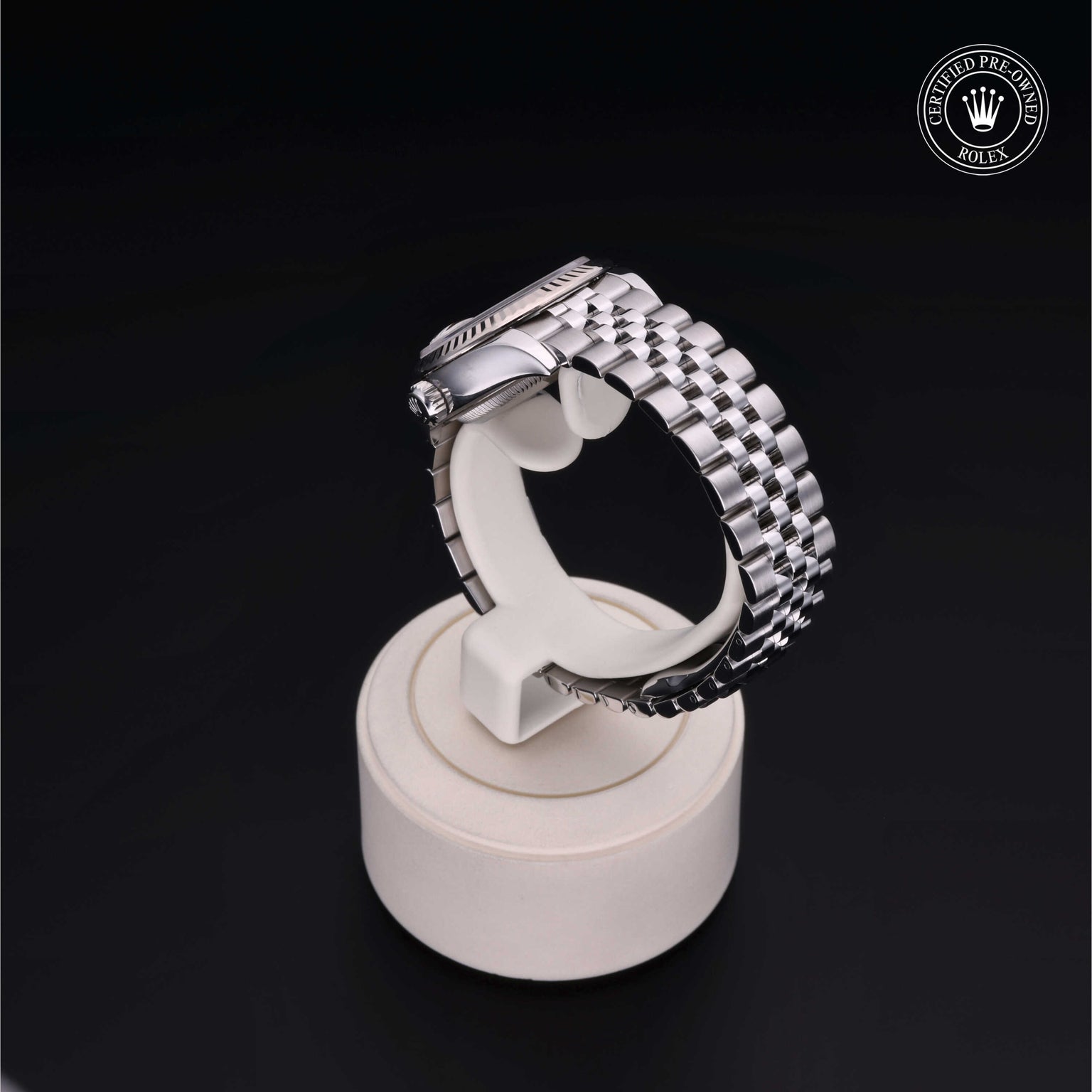 Rolex Certified Pre-owned Lady Datejust M279174-0005 front on black background