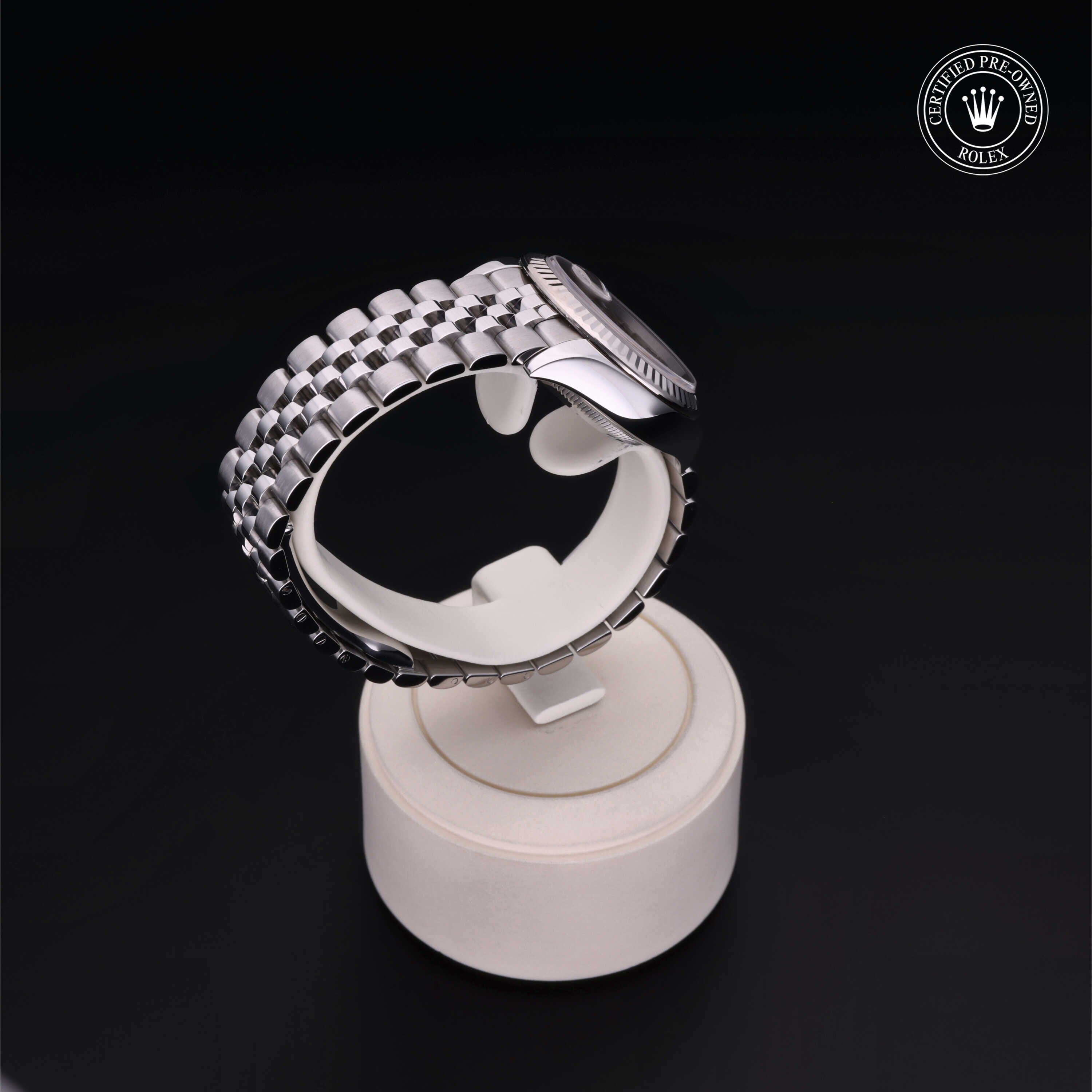 Rolex Certified Pre-owned Lady Datejust M279174-0005 front on black background