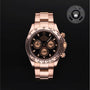 Rolex Certified Pre-owned Daytona M116505-0002 front on black background