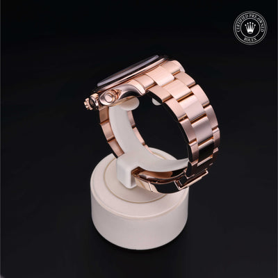 Rolex Certified Pre-owned Daytona M116505-0002 front on black background