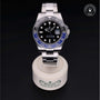 Rolex Certified Pre-owned GMT M116710BLNR-0002 front on black background