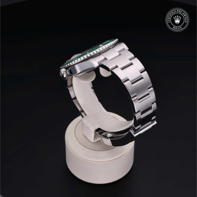 Rolex CPO Submariner M126610LV front on white background