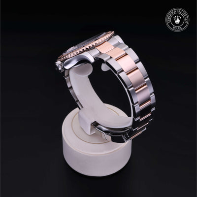 Rolex Certified Pre-owned Yacht-Master M116621-0001 front on black background