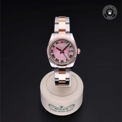 Rolex CPO Lady Datejust M178271 front on white background