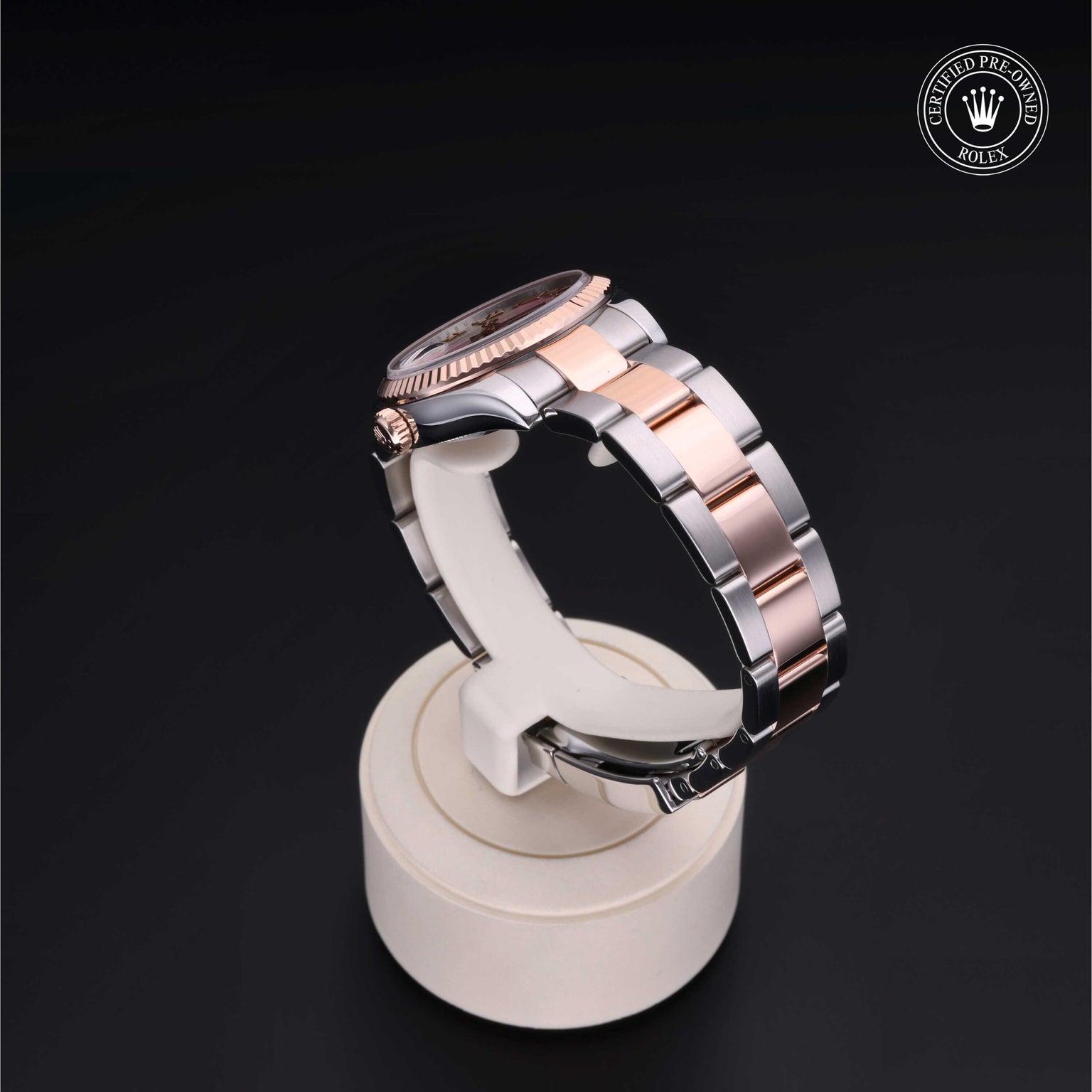 Rolex CPO Lady Datejust M178271 front on white background