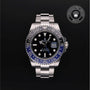Rolex Certified Pre-owned GMT M116710BLNR-0002 front on black background
