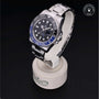 Rolex Certified Pre-owned GMT M116710BLNR-0002 front on black background