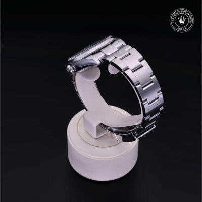 Rolex CPO Oyster Perpetual 124270 front on white background