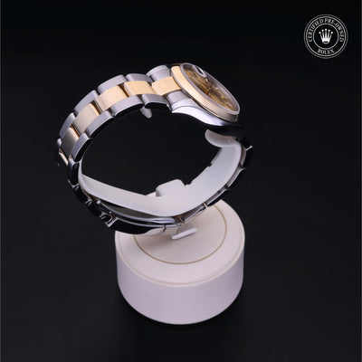 Rolex CPO Lady Datejust M178243 front on white background