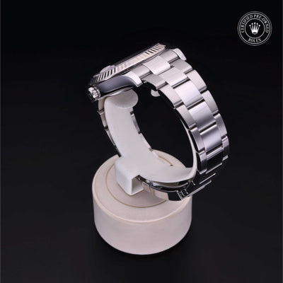 Rolex Certified Pre-owned Datejust M116334-0009 front on black background