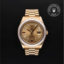 Rolex Certified Pre-owned Day-date M218398BR-0015 front on black background
