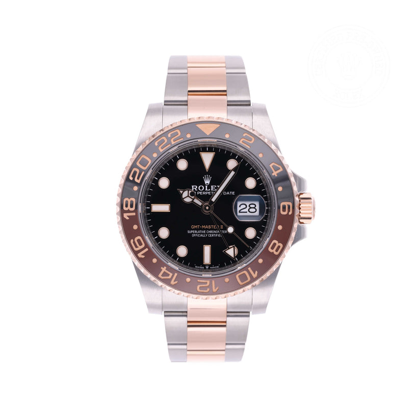 Rolex Certified Pre-owned GMT M126711CHNR-0002 front on white background