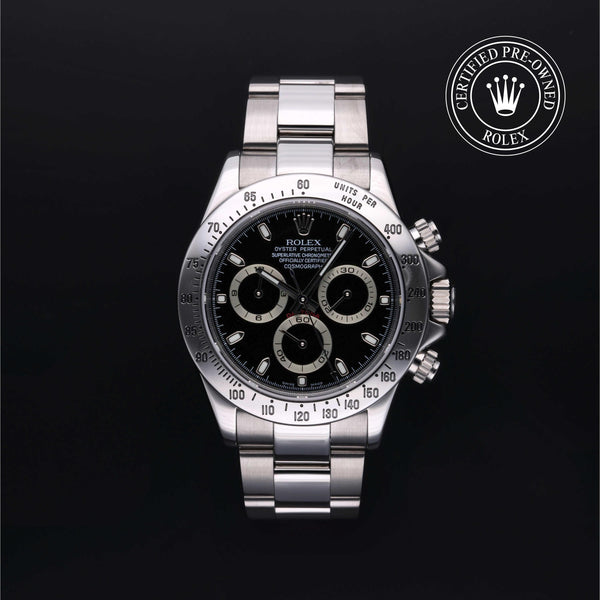 Rolex CPO Daytona M116520 front on white background
