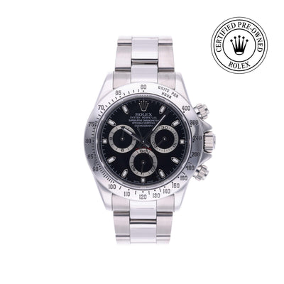 Rolex CPO Daytona M116520 front on white background