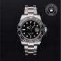 Rolex Certified Pre-owned GMT M116710LN-0001 front on black background