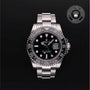 Rolex Certified Pre-owned GMT M116710LN-0001 front on black background
