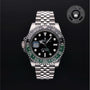 Rolex Certified Pre-owned GMT M126720VTNR-0002 front on black background