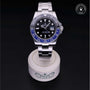 Rolex Certified Pre-owned GMT M116710BLNR-0002 front on black background