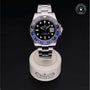 Rolex Certified Pre-owned GMT M126710BLNR-0003 front on black background