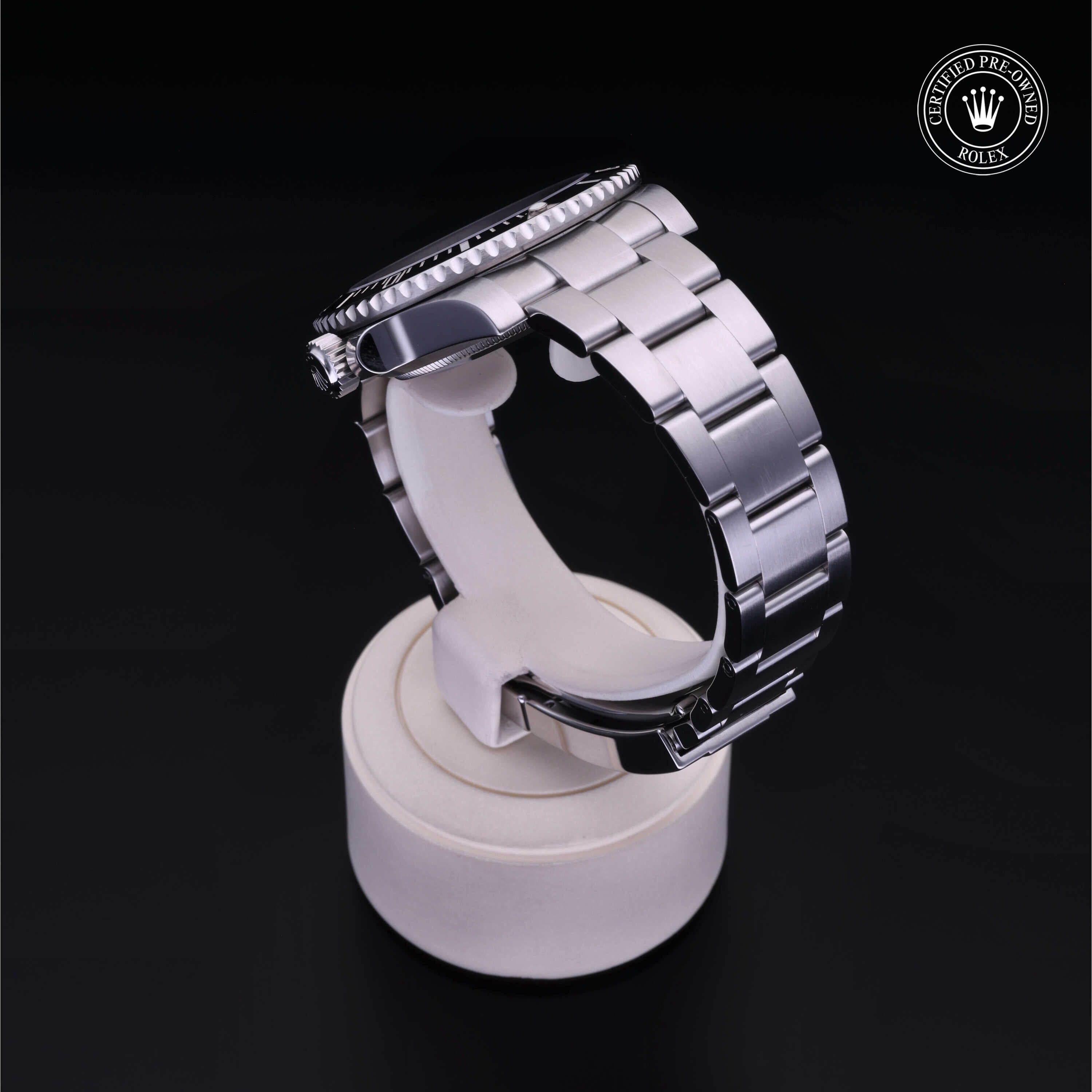 Rolex Certified Pre-owned Submariner M114060-0002 front on black background