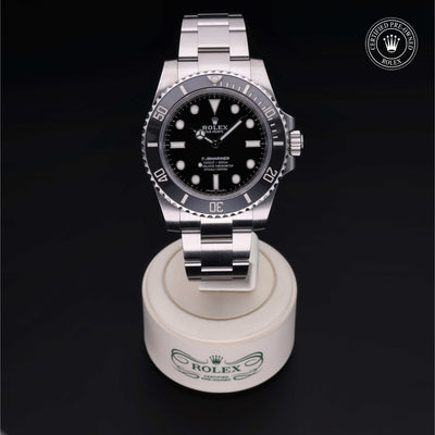 Rolex Certified Pre-owned Submariner M114060-0002 front on black background