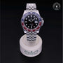 Rolex Certified Pre-owned GMT M126710BLRO-0001 front on black background