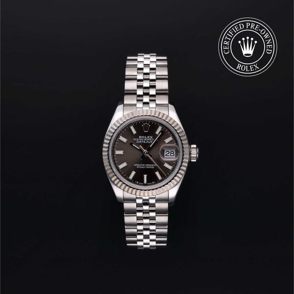 Rolex Certified Pre-owned Lady Datejust M279174-0011 front on black background